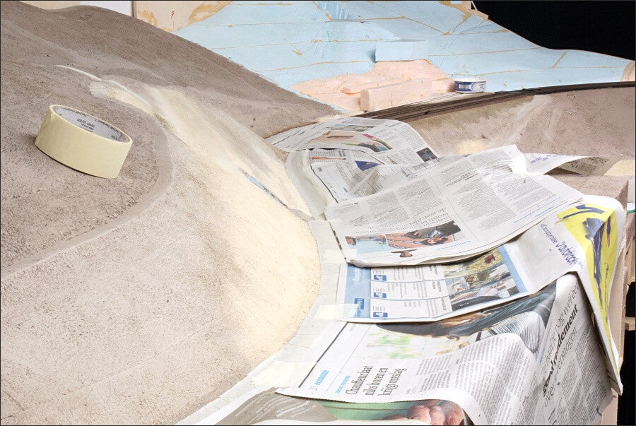 landschap_strooien_modelspoorbaan