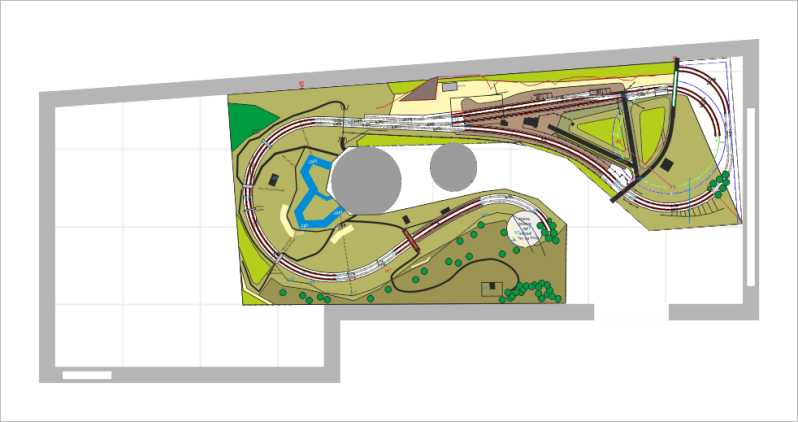 Bij de ontwerpen in fase vier onstaat een modelbaan in U-vorm, en moet het sporenplan nogmaals aangepast worden.