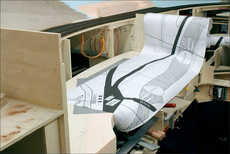 segmentovergang scenery  modelbaan