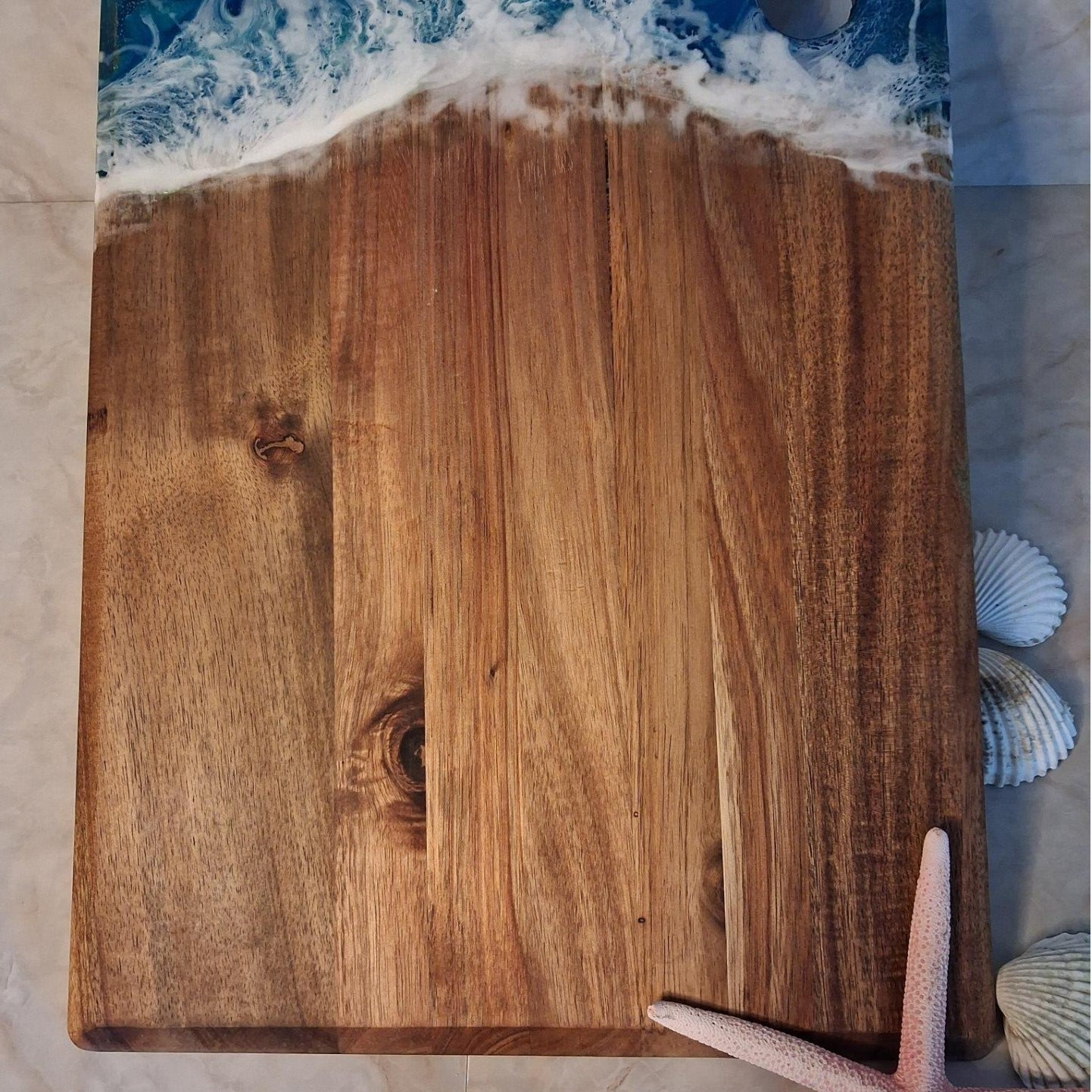 Snij- serveerplank met golven.