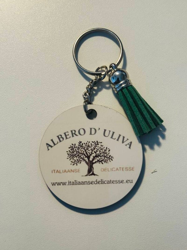 Sleutelhanger met bedrijfslogo
