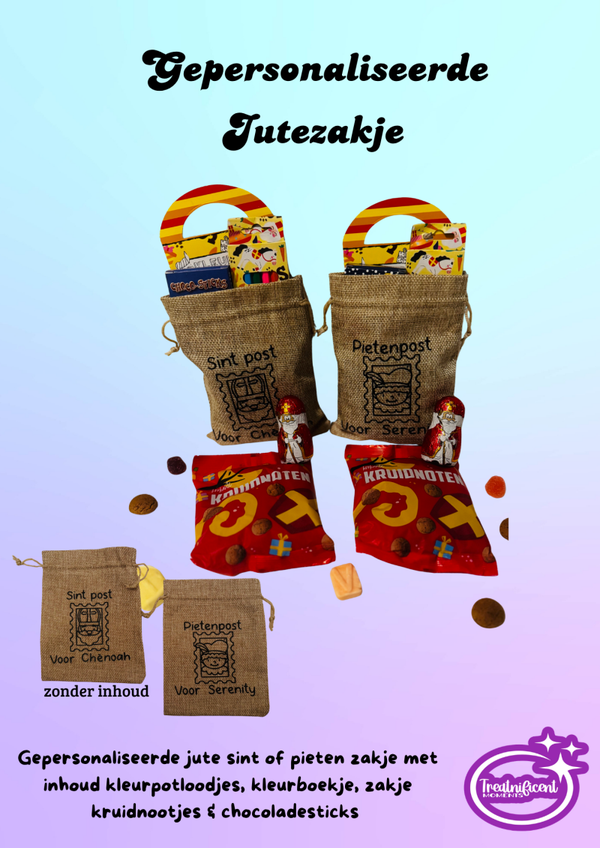 Gepersonaliseerde Kinder Jutezakje