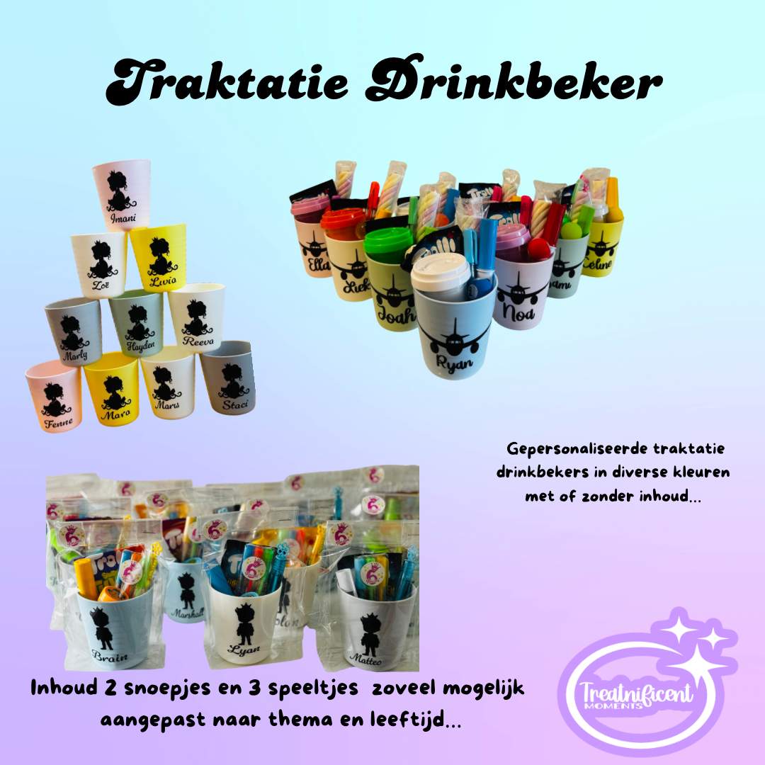 Gepersonaliseerde Traktatie Drinkbekers