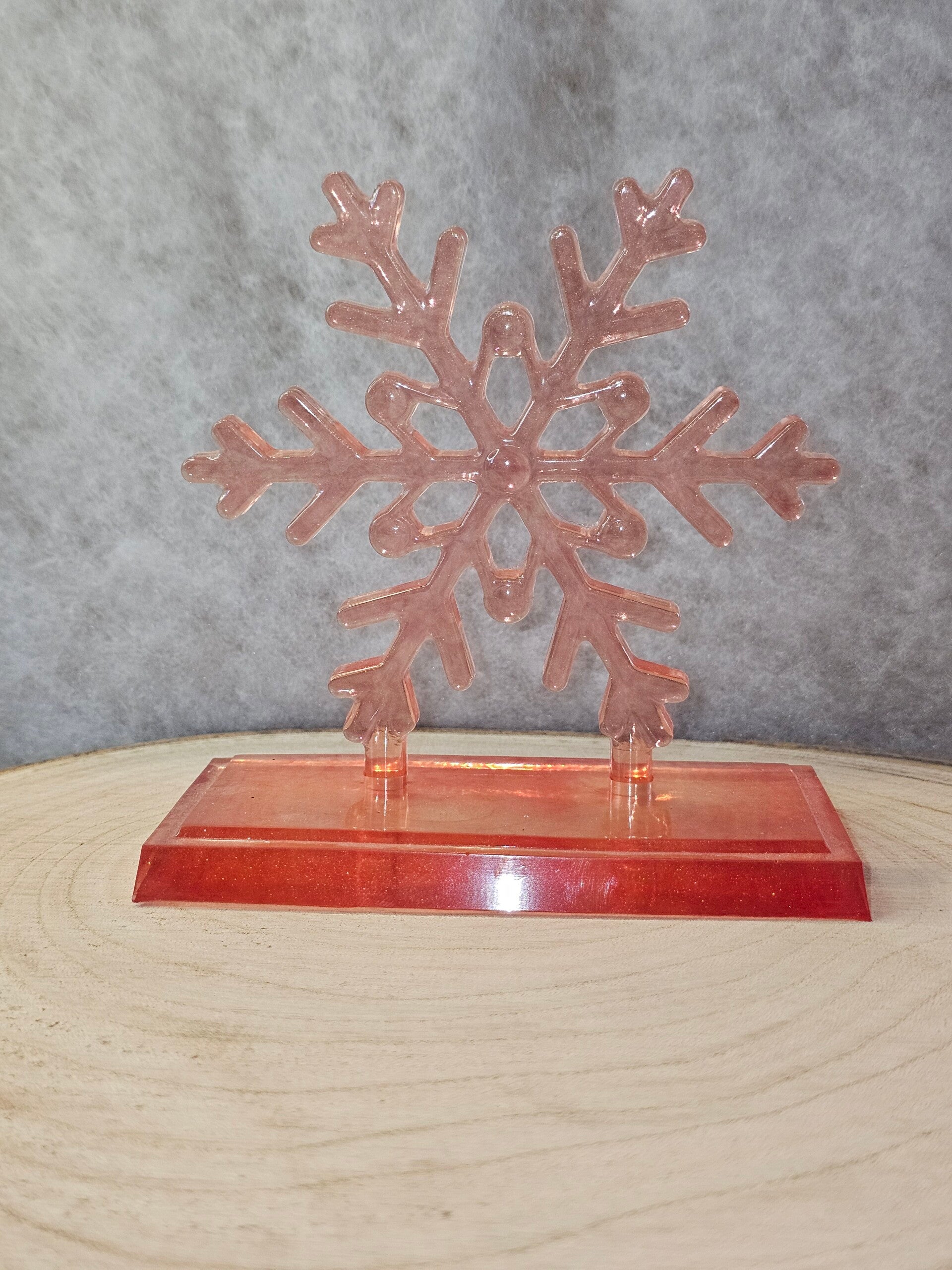 DÉCORATION DE NOËL FLOCON ROUGE