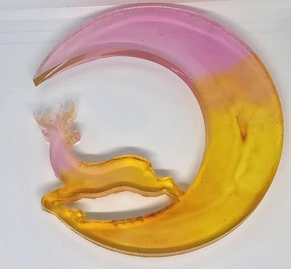 Décoration lune et cerf