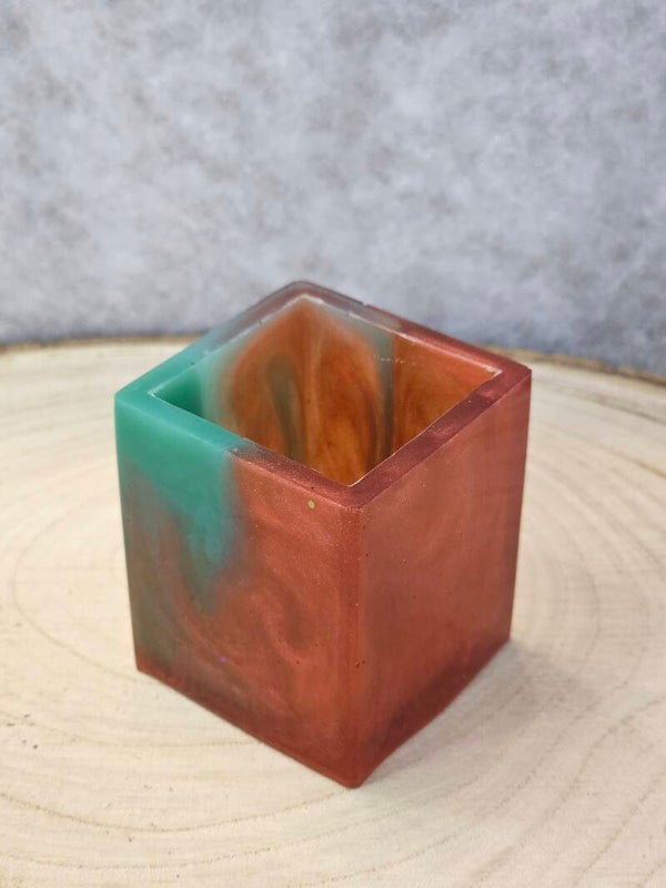 POT A CRAYONS VERT / ORANGE