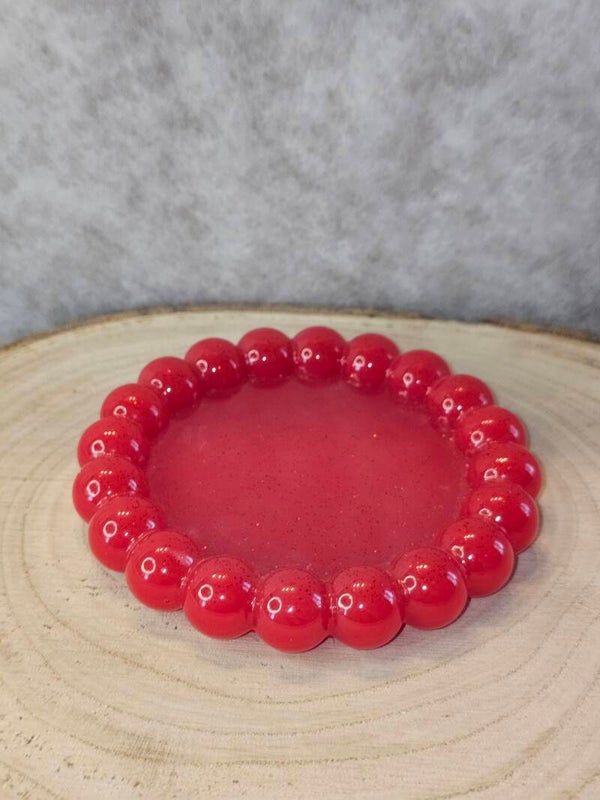 VIDE POCHE ROND BUBBLE ROUGE