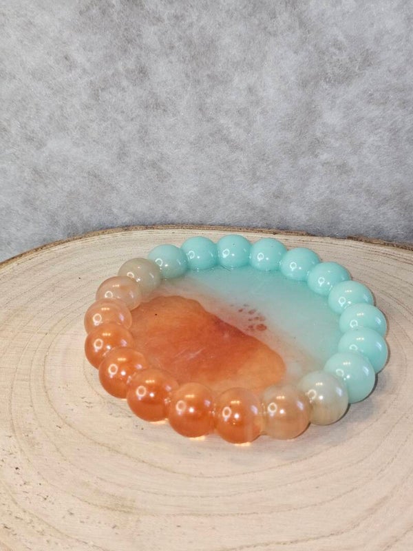 VIDE POCHE ROND BUBBLE VERT ET MARRON