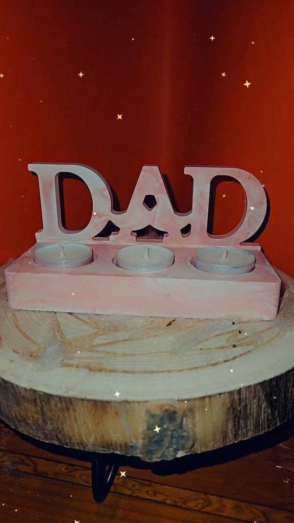 Teelicht Halter Dad