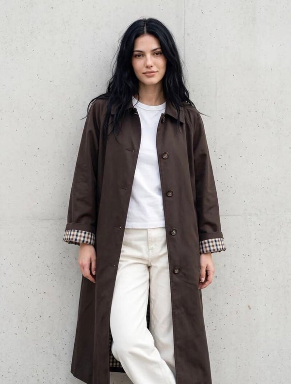 Trench long Marron