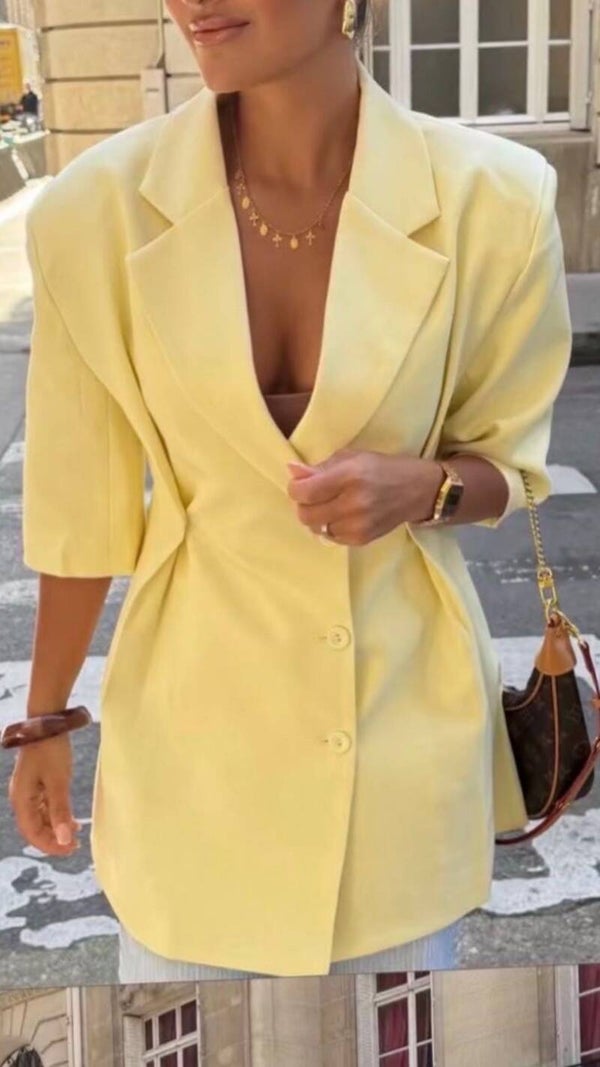Blazer manches courtes