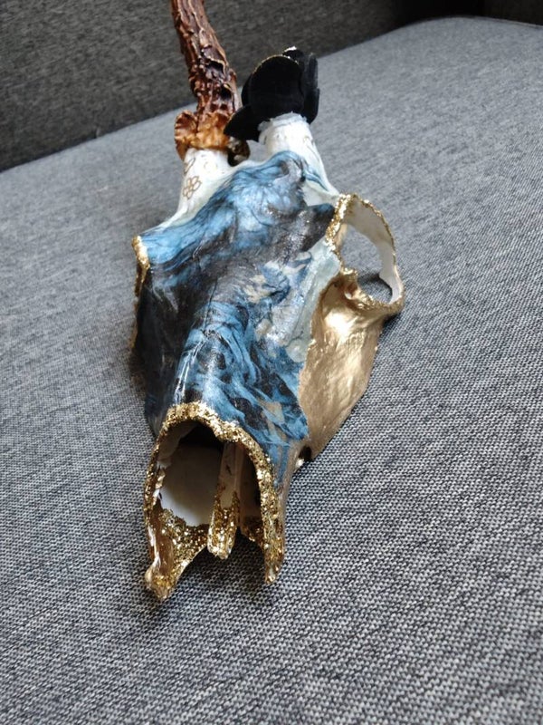Rehgehörn Einhorn Gold