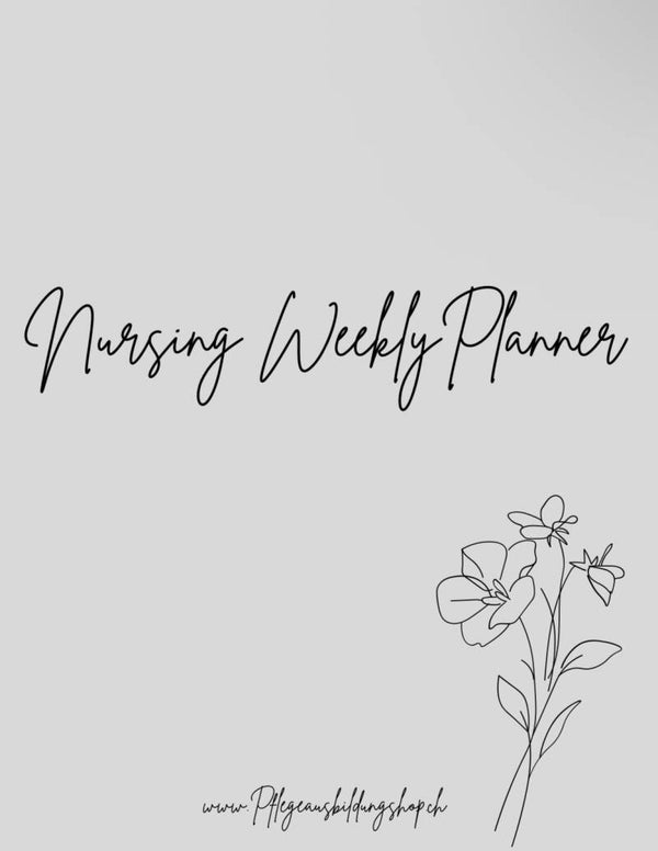 Nursing Weekly Planner