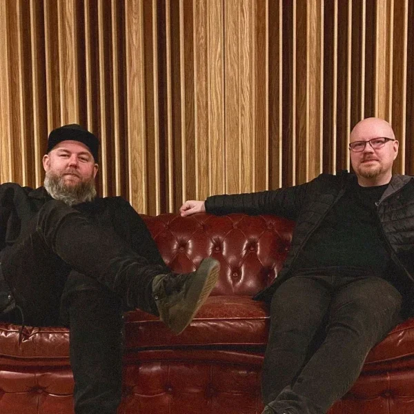 Oscar Nilsson and Thomas Plec Johansson at Studio Bohus