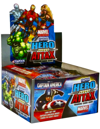Marvel Avengers Hero Attax 50er Booster Display Serie 1 EN