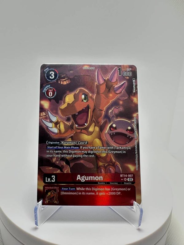Digimon Agumon BT14-007 SR EN