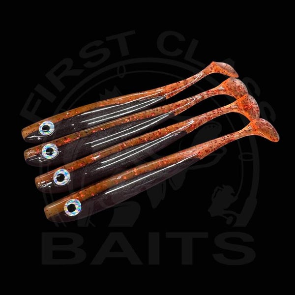 13,5cm Classy Slim Slim Shad Blood Amber 4 stk.