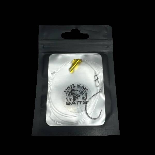 Kickback Rig fertiges Vorfach / Wide Gape Haken #1