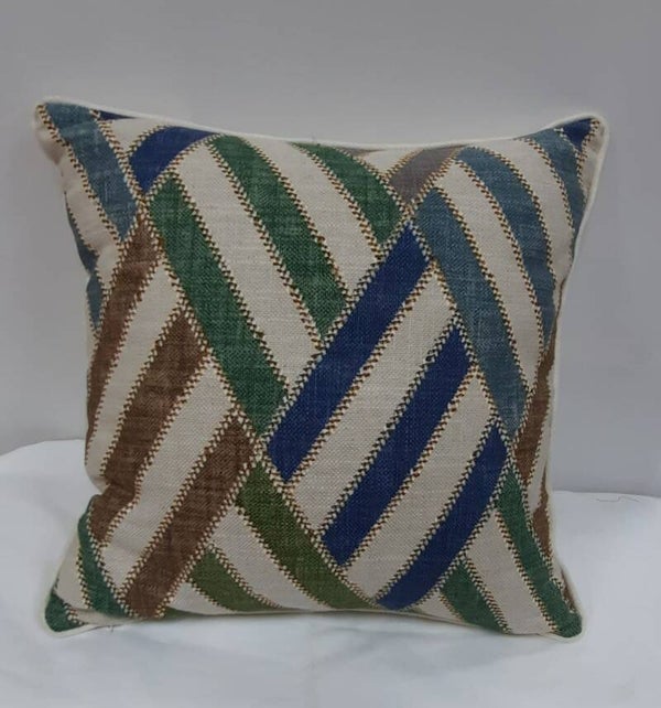 Funda cojín estampado geométrico