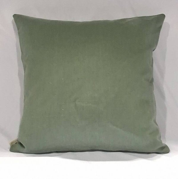 Cojín Lahiguera verde algón 100x100 medida 50x50