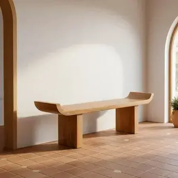Banco natural madera de mango