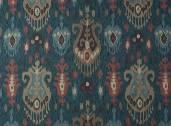 Estampado Ikat Malaca azul 2 de Güell Lamadrid