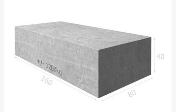 Couvertine 160 x 80 x 30