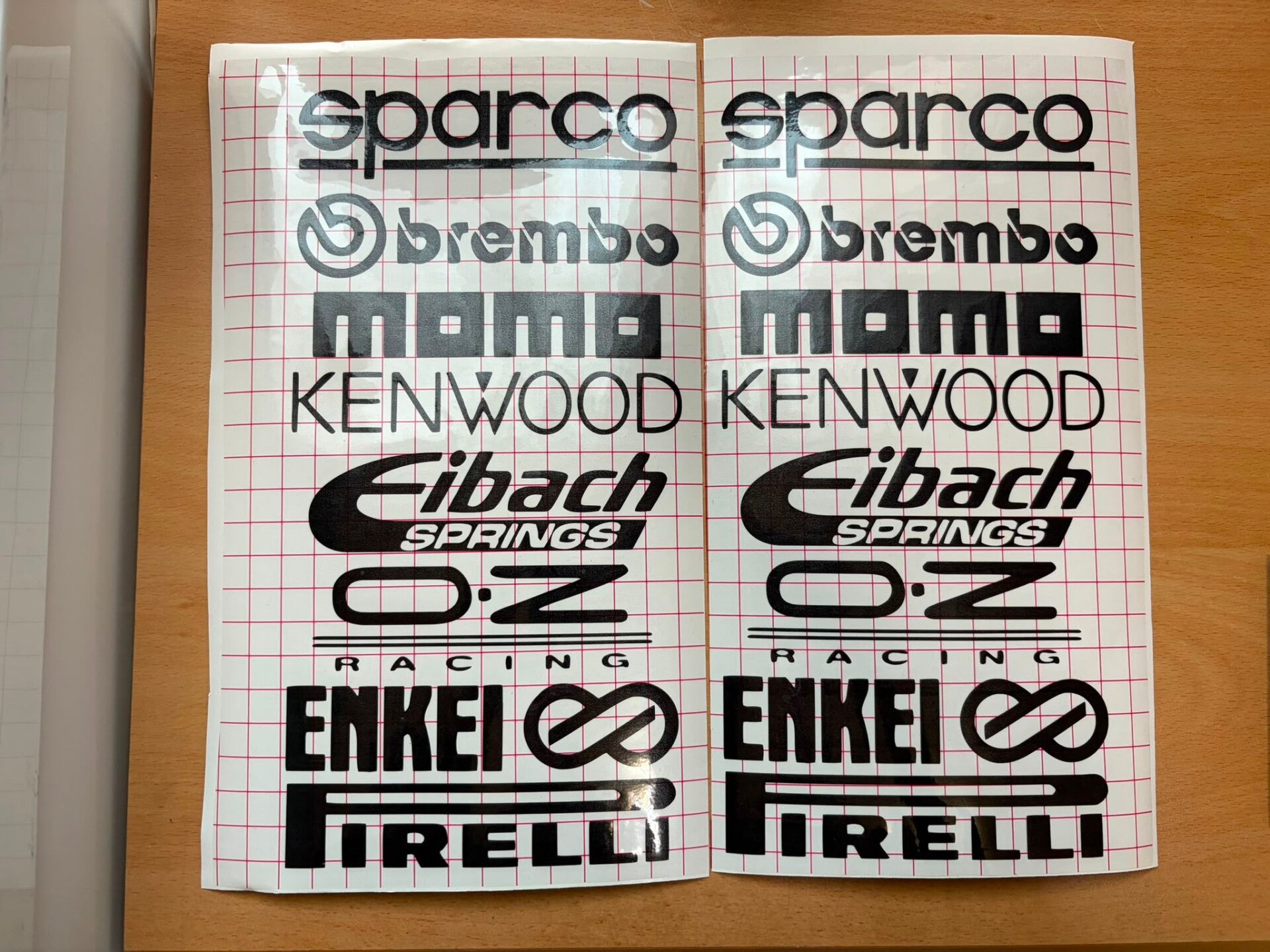 2x Motorsport Car Sticker Set – Top Tuning Brands