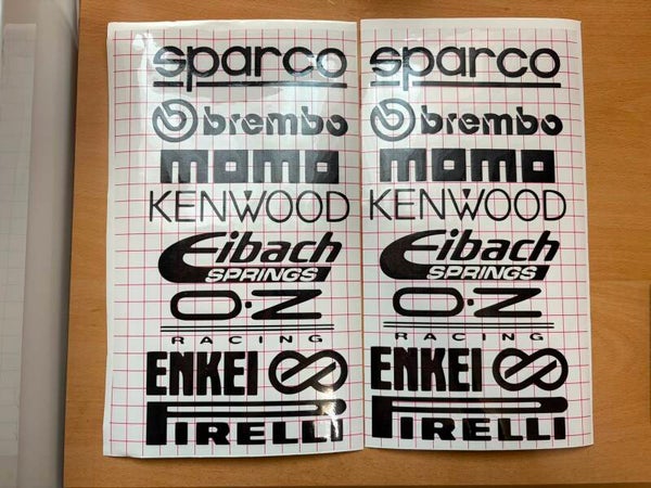 2x Motorsport Car Sticker Set – Top Tuning Brands