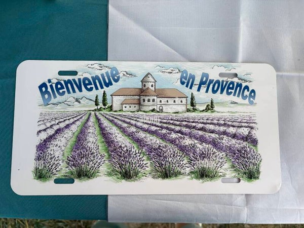Grande plaque immatriculation Provence