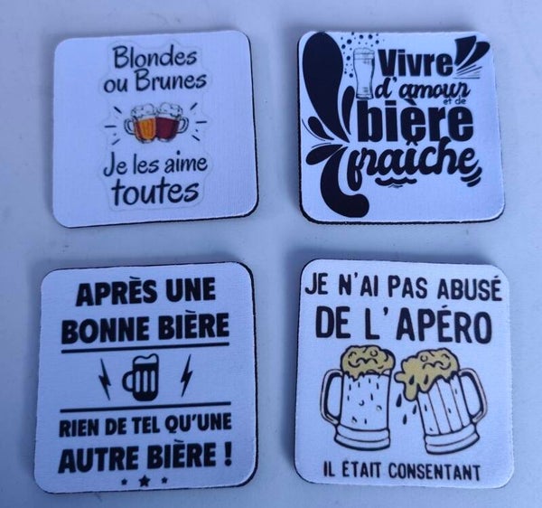 Sous verres x4