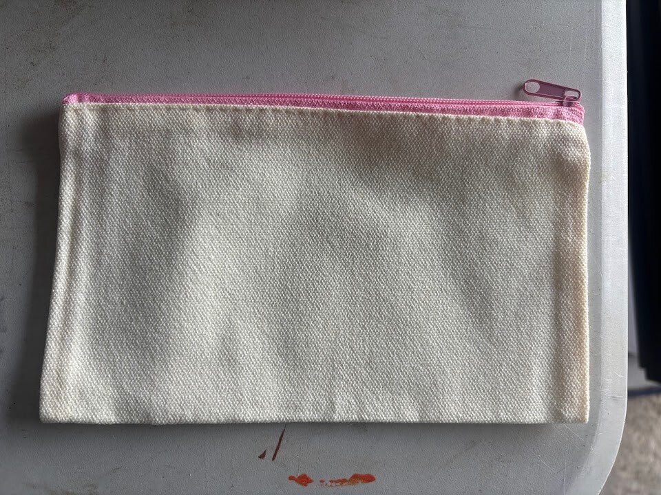 Pochette fermeture éclaire de couleur
