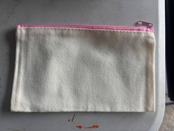 Pochette fermeture éclaire de couleur