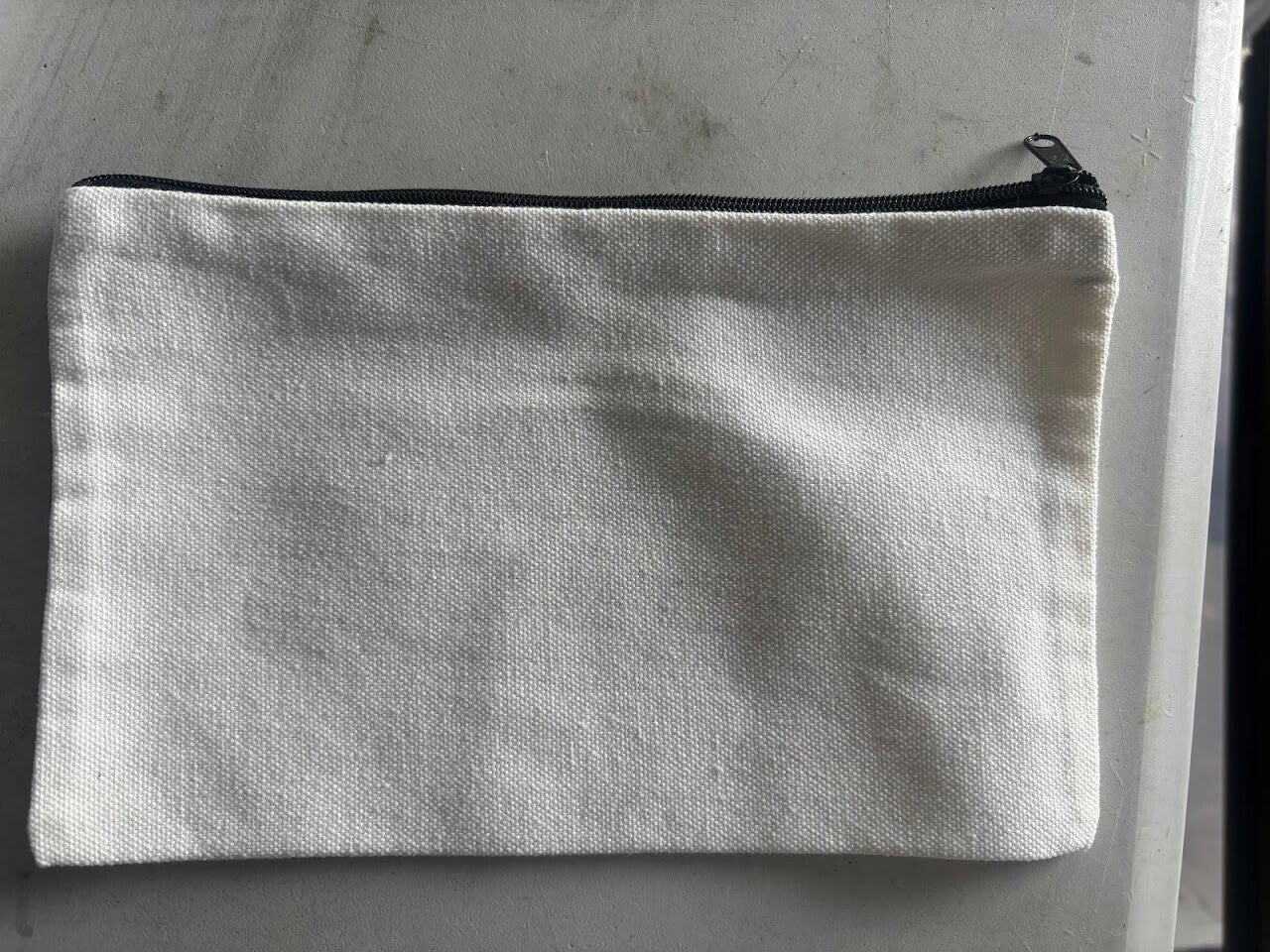 Pochette fermeture éclaire noir