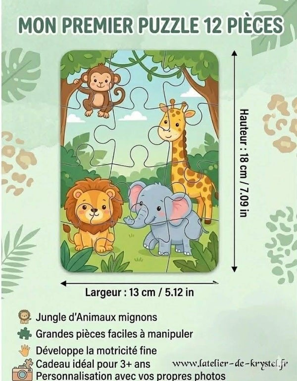 Puzzle enfants 12 pces