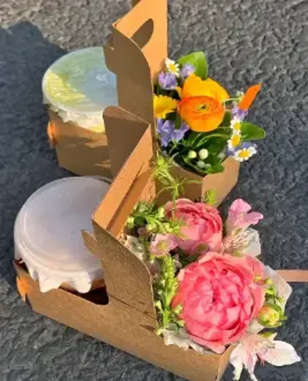 Flower Breakfast box per 2 persone