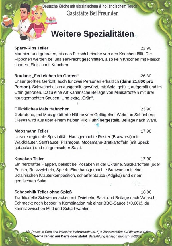 Fleischspezialitäten