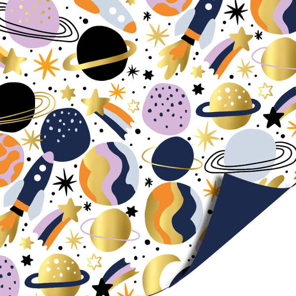 Inpakpapier - Planeten -