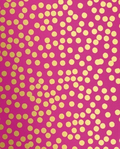 Inpakpapier - Roze met gouden stippen -