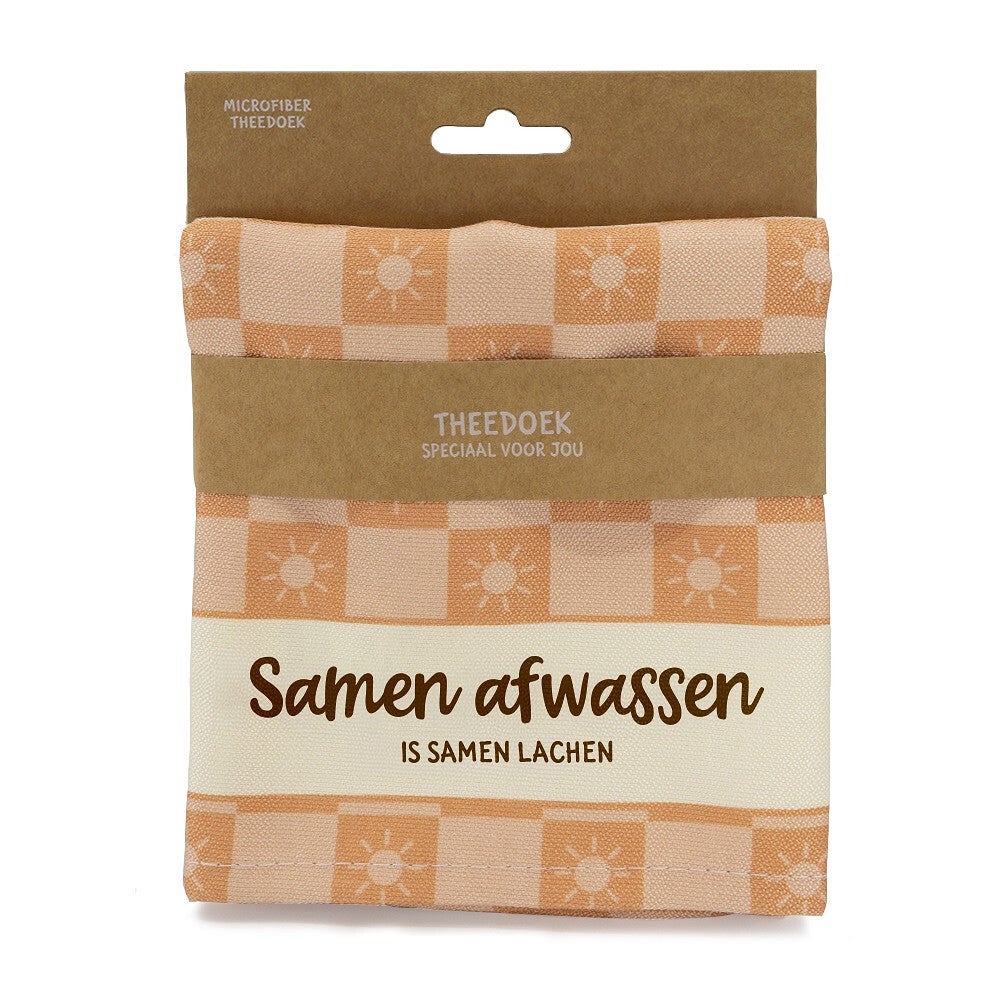 Theedoek - Samen afwassen