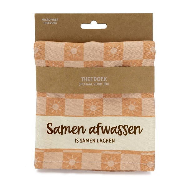 Theedoek - Samen afwassen