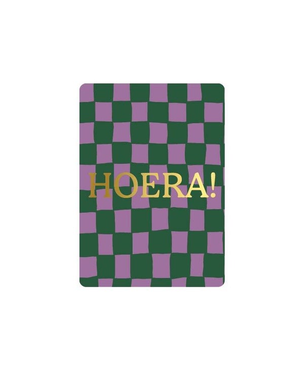 cadeau-kaartje Hoera