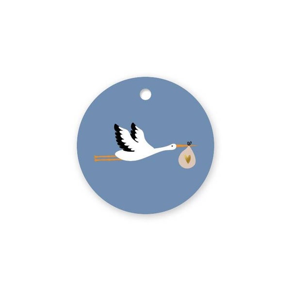 Cadeaulabel Ooievaar