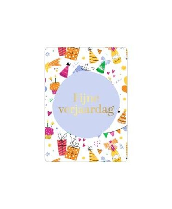 Cadeau-Kaartje Fijne Verjaardag