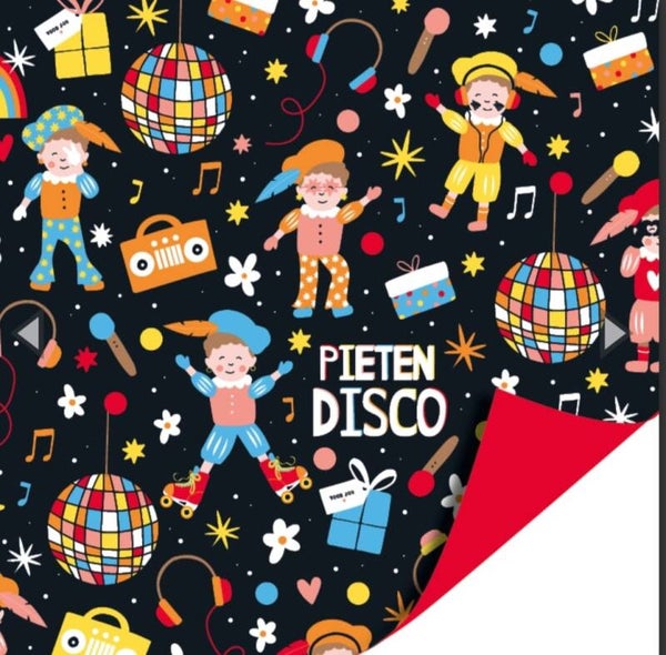 Inpakpapier - Pieten Disco -