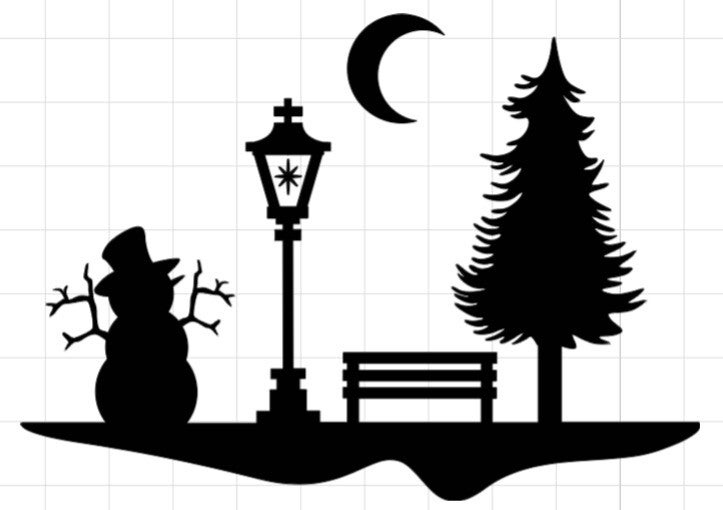 Statische raamfoliesticker - Kerst -