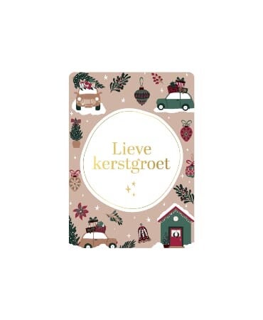 cadeau-Kaartje Lieve Kerstgroet