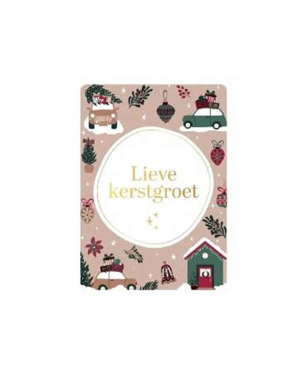 cadeau-Kaartje Lieve Kerstgroet