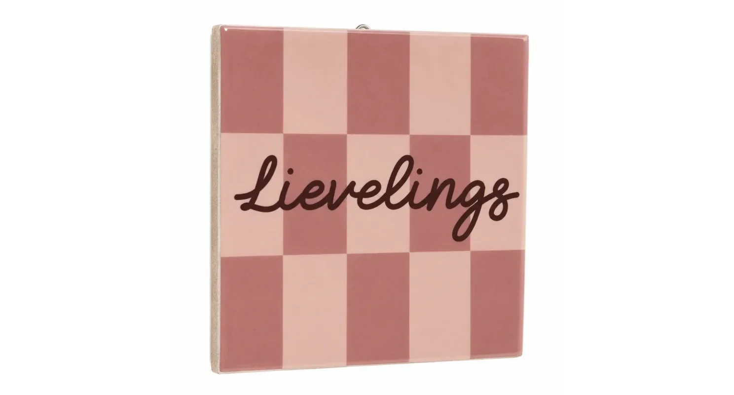 Tegeltje lievelings
