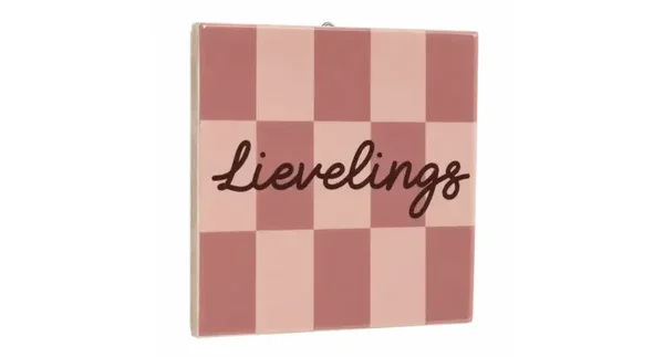 Tegeltje lievelings